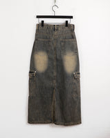 Parform Remedy Washing Long Denim Skirt