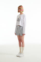 チェリーショットテルーパンツ／CHERRY SHORT TERRY PANTS [MELANGE GRAY]
