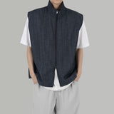 ハイネックデニムベスト / High neck denim vest
