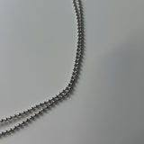 シルバーチョーカーネックレス / silver ring choker necklace (925silver)