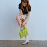 フリルハートミニバッグ / FRILL HEART MINI BAG, LIME PUNCH