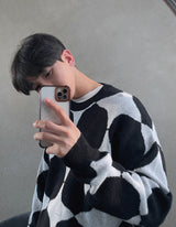 ASCLO Circle Check Knit (2color) (6648555896950)