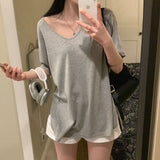 UネックレイヤードインナーTシャツ