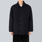 ステンカラーウールハーフコート/Balmacan Wool Half Coat