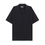 フェアストライプオープンシャツ (2 color)
