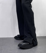 プリーツウォッシングトレーニングサイドスリットパンツ/[Unisex] Pleated washing training side slit pants (6 colors)