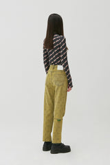 Flower Pattern Turtleneck_Black (6684832039030)
