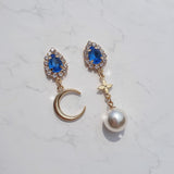 ブルークリスタルアンドザムーンピアス / Blue Crystal and the Moon Piercing