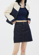 ショートスリーブクロップUネックTシャツ/Short Sleeve Cropped U-neck T-shirt (5color)