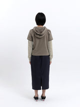 1/2 LAMB LIVELIHOOD SINGLE HALF HOODIE (OLIVE)