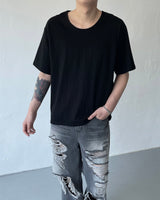ウォッシングUネックショートスリーブTシャツ / JWA Washing U-neck Short-sleeved T-shirt (4 colors)