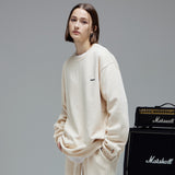 オーバーフィットスウェットシャツ/OVERFIT SWEAT SHIRT-CREAM