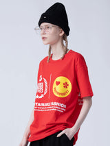 サステナブルキャンペーンTシャツ/SUSTAINABLE FASHION CAMPAIGN 1/2 T-SHIRT_RED