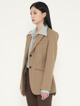 FORMAL WOOL JACKET - CHECK (6636694077558)