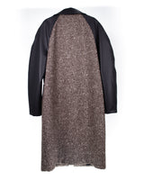 ヘリンボーンブレンドラグランスリーブコート/wool-blended Raglan-sleeve Coat
