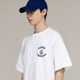 メイビートゥナイトロゴコミックスフラワードローイングショートスリーブTシャツ / MAYBE TONIGHT Logo Comics Flower Drawing Short Sleeve Tee