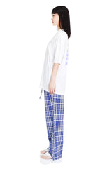 マタープリントラッシュオーバーショートスリーブTシャツ/Matter printing rash over short sleeve t-shirts (white)