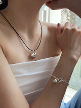 [92.5silver]  juicy heart necklace
