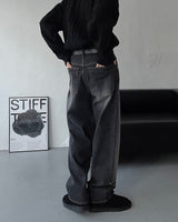 EN Slave Double Nee Denim Pants (2 colors)