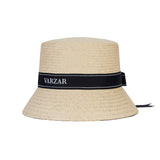 Ribbon paper bucket hat Beige
