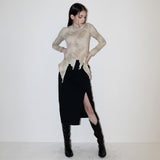 Sofi Wool Skirt (BLACK)