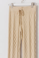 バイザファイヤープレイスケーブルニットパンツ / By The Fireplace Cable Knit Pants