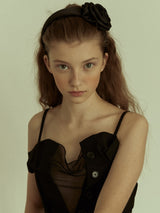 Rose satin Headband (6611835977846)