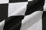 チェッカーボードニットトップス / CHECKER BOARD KNIT TOP_BLACK