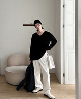22S/S ランドリー Vネックニット(5 color) (6674911166582)