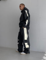 WDフューチャーリフレクティブトラックパンツ / BSR2223FWPT041 WD FUTURE REFLECTIVE TRACK PANTS CHARCOAL