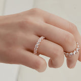 3.5MM プロング セッティング テニス リング / 3.5MM Prong Setting Tennis Ring (rosegold)