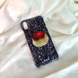 ブラックマーブルスマホハードケース / Black marble hard case