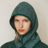 フリースボタンフードウェア/FLEECE BUTTON HOODWEAR_GREEN