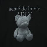 FUZZY BEAR HOODIE BLACK