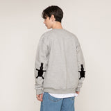 [UNISEX] Elbow White Rabbit Clip Sweatshirt (6654935203958)