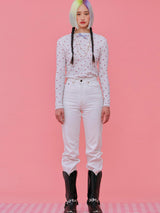 21SS Flower T-Shirt WHITE (6552552439926)