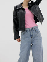 リミットレザージャケット/Limit leather jacket (2color)