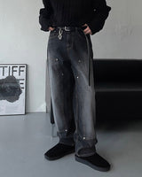 EN Slave Double Nee Denim Pants (2 colors)