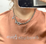 ダブルスターネックレス/Double Star Necklace