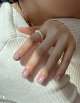 [92.5silver] glitter volume drop ring