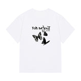 フォーデイアウトロゴバタフライスリムショートスリーブTシャツ/FOR DAYOUT Logo Butterfly Slim Short Sleeve Tee