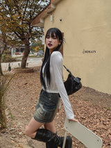 パイビンテージカーゴミニスカート