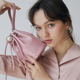 ブランクミニバケットバッグ / Blanc Mini Bucket Bag_Leather Pink