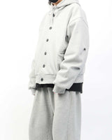 ボタンフードジップアップ / Button hood zip-up_2color