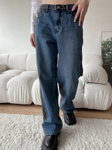 ローカルカラーマッチングワイドデニムパンツ/no.116 local color matching wide denim pants