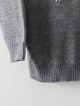 Wishful stitch knit hood