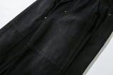 Double Knee Denim Pants (Black)