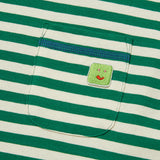 KIRSH X MISAKI KAWAI ARTWORK STRIPE T-SHIRT [GREEN]