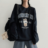Camping Bear オーバーサイズ フィット スウェットシャツ