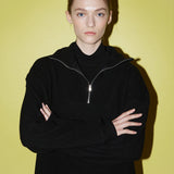 ゴルジソフトジップアップ / Golgi soft zip-up black